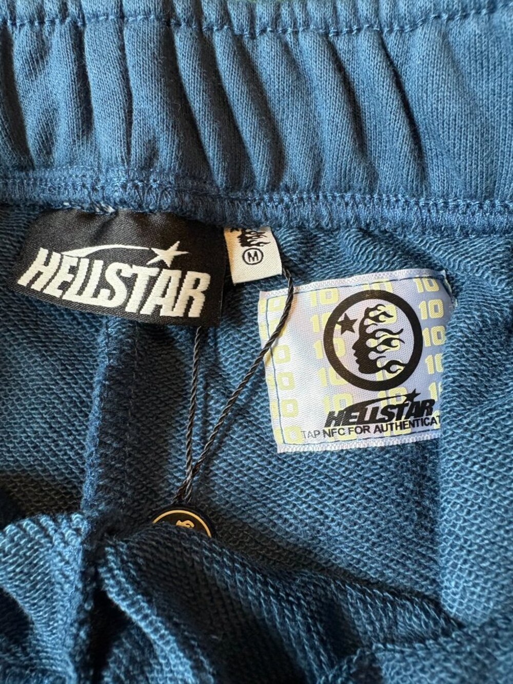 Hellstar Flame Graphic Shorts Blue NWT - Picture 3 of 6